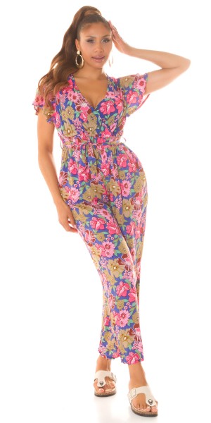 Koucla Sexy Koucla Overall mit V-Ausschnitt & Bindegürtel Saisonale Angebote