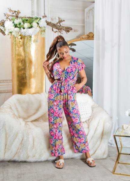 Koucla Sexy Koucla Overall mit V-Ausschnitt & Bindegürtel Saisonale Angebote