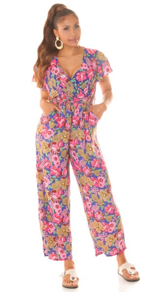 Koucla Sexy Koucla Overall mit V-Ausschnitt & Bindegürtel Saisonale Angebote