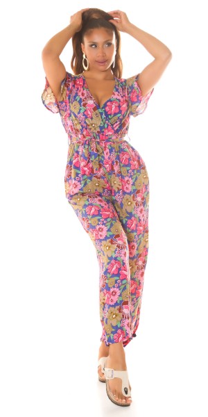Koucla Sexy Koucla Overall mit V-Ausschnitt & Bindegürtel Saisonale Angebote