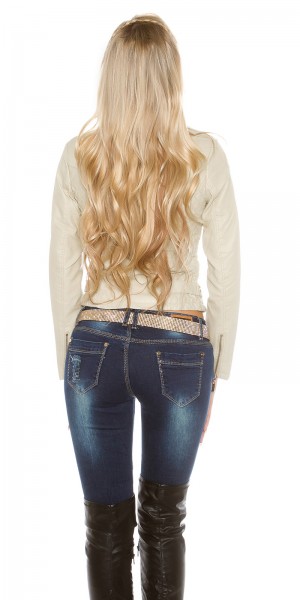Koucla Sexy KouCla Bikerlook Jacke mit Steppung Bis zu 50% Rabatt