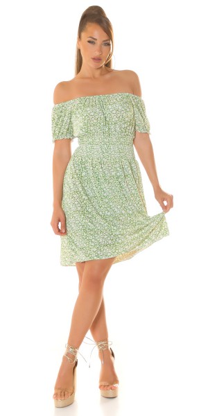 Koucla Sexy off-shoulder Sommerkleid mit floralem Print Meist gekauft