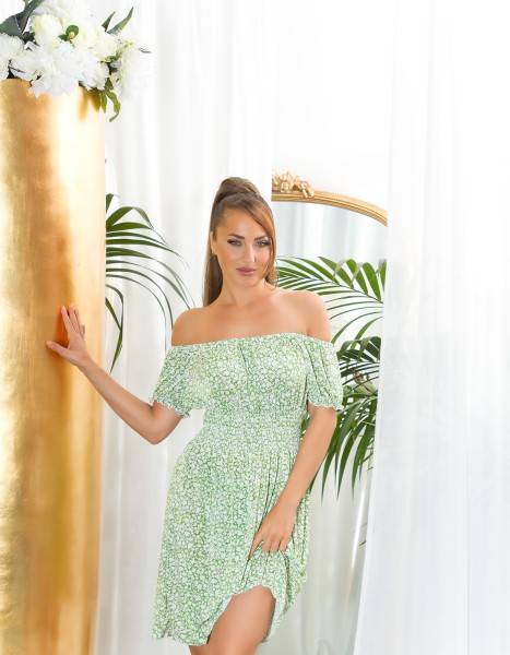 Koucla Sexy off-shoulder Sommerkleid mit floralem Print Meist gekauft