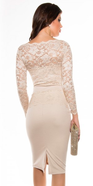 Koucla Sexy KouCla Midi-Dress mit Spitze Günstig kaufen