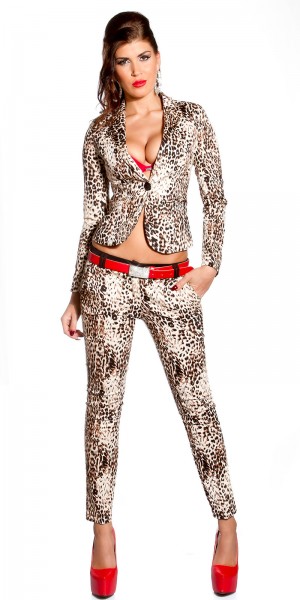 Koucla Sexy KouCla Blazer tailliert in Leo Print Online Shopping