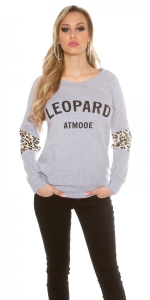 Koucla Trendy KouCla Pullover "Leopard" Saisonschlussverkauf