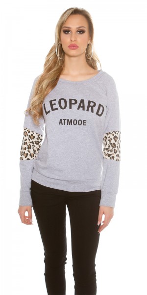 Koucla Trendy KouCla Pullover "Leopard" Saisonschlussverkauf