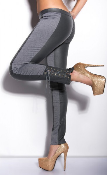 Koucla Sexy KouCla Treggings mit Schnürung am Bein Bis zu 60% Rabatt