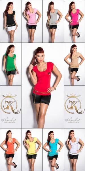 Koucla Sexy KouCla Shirt rückenfrei mit Schleifen Angebote