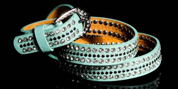 Koucla Sexy Hüftgürtel mit Strass und Nieten Vatertagsangebot