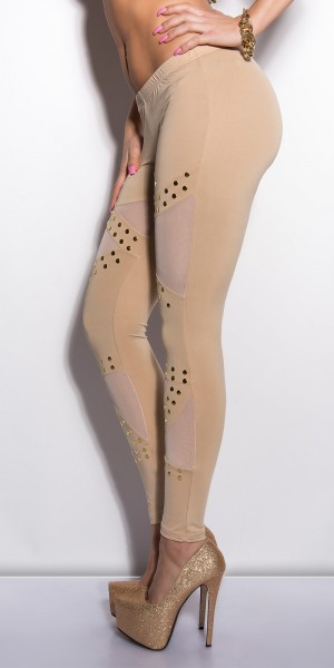 Koucla Sexy KouCla Leggings mit Nieten Kostenloser Versand