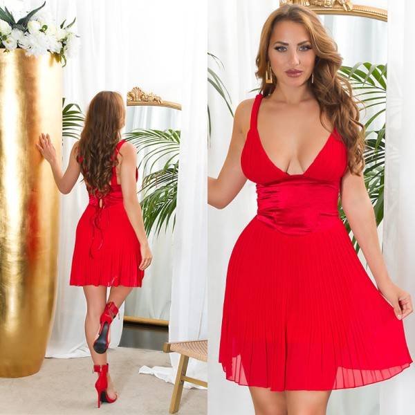 Koucla Sexy Koucla Musthave Minikleid im Plissee Stil Saisonale Angebote