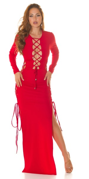Koucla Sexy Koucla Maxikleid mit Cut Outs zum schnüren Super Sparpreis