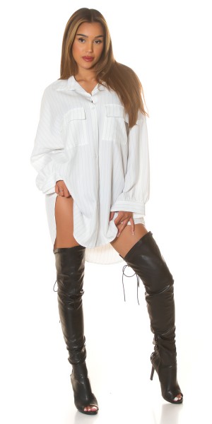 Koucla Sexy Koucla oversize Hemdkleid mit Nadelstreifen Letzte 2 Tage