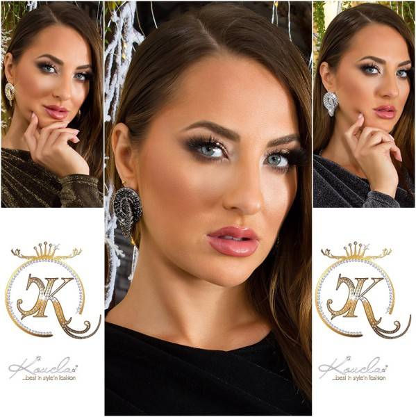 Koucla Sexy Statement Glitzer Ohrringe Discount Store für neue Produkte