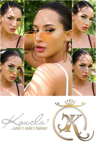 Koucla Sexy Randlose Leicht Getönte Sommer Brille Begrenzt auf 3 Tage