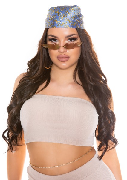 Koucla Sexy luxury BandanaTuch/Top mit Kettenmuster Speichern exportieren