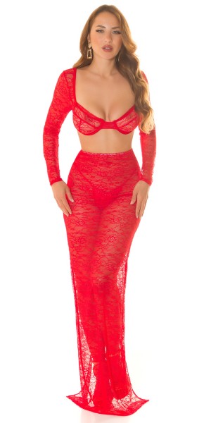 Koucla Sexy Koucla Highwaist Maxirock aus Spitze Outlet