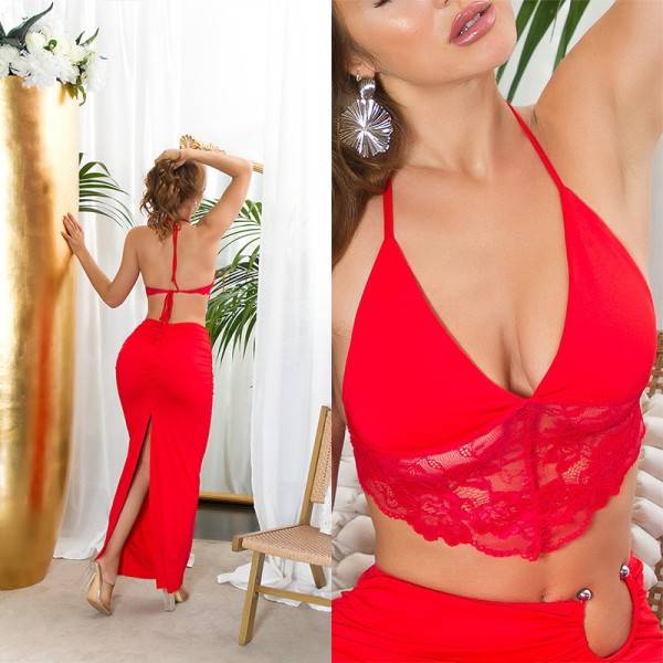 Koucla Sexy Koucla Neckholder Lace Crop Top / Bustier Verkauf