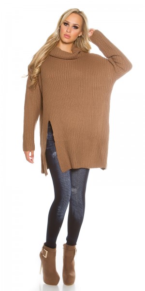 Koucla Trendy KouCla Oversize Rollkragen Strickpullover Günstig kaufen