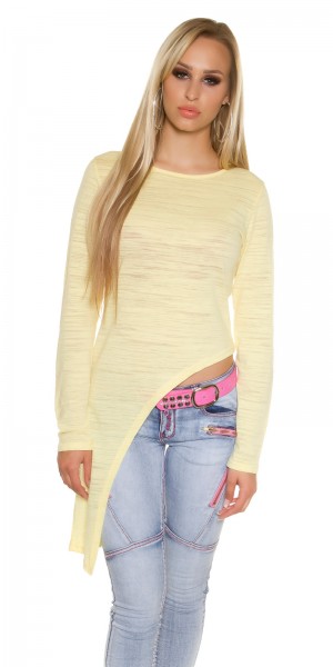 Koucla Trendy KouCla Langarmshirt asymmetrisch Preisnachlass