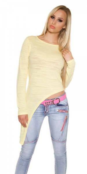 Koucla Trendy KouCla Langarmshirt asymmetrisch Preisnachlass