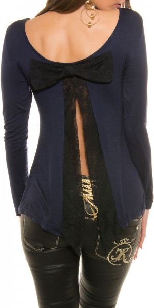 Koucla Sexy Koucla Shirt mit trendy Schleife am Rücken