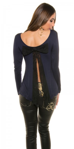 Koucla Sexy Koucla Shirt mit trendy Schleife am Rücken Cyber Monday