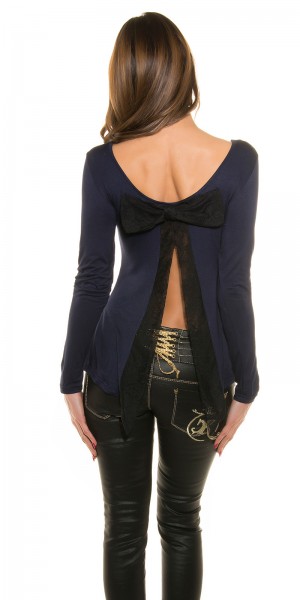 Koucla Sexy Koucla Shirt mit trendy Schleife am Rücken Cyber Monday