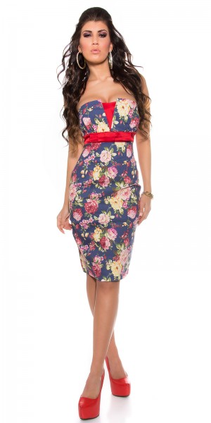 Koucla Sexy KouCla Etuikleid mit Flowerprint Blitzangebot