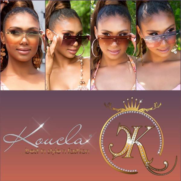 Koucla Sexy Eckige Randlose Sonnenbrille Fabrikladen