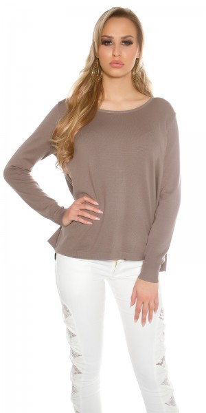 Koucla Trendy KouCla 2in1 Polka Dot Chiffon Pullover Black Friday