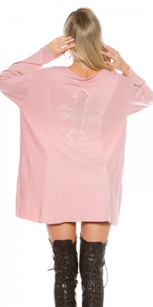 Koucla Trendy KouCla Oversize Pulli mit Mesh Kreuz Osterangebot