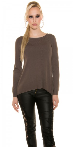 Koucla Sexy Koucla Pullover mit Spitze und Knöpfen Muttertagsangebot