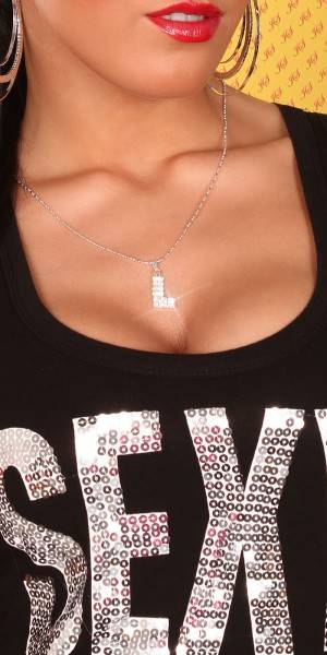Koucla Sexy Buchstaben-Kette-L mit Strasssteinen Räumungsverkauf