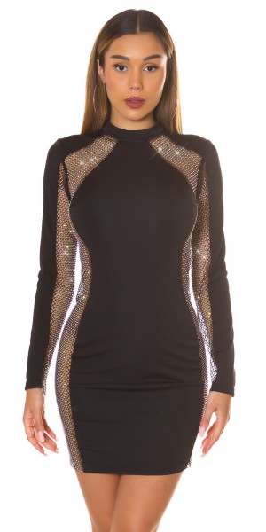 Koucla Sexy Koucla Langarm Minikleid mit Glitzer Bis zu 50% Rabatt