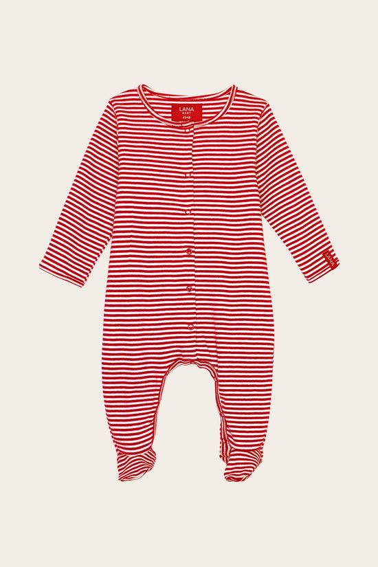 Lana Natural Wear Strampler, Modell Merle mit Fuß Kostenlose Rückgabe