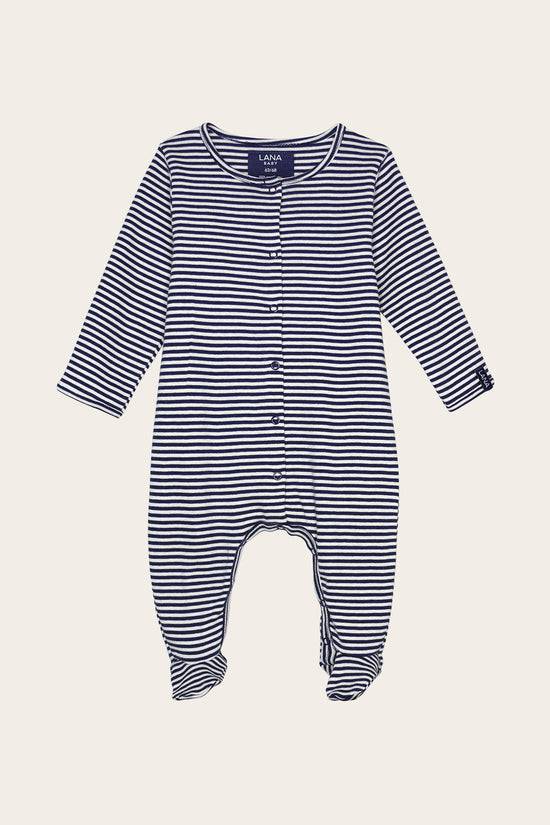 Lana Natural Wear Strampler, Modell Merle mit Fuß Kostenlose Rückgabe