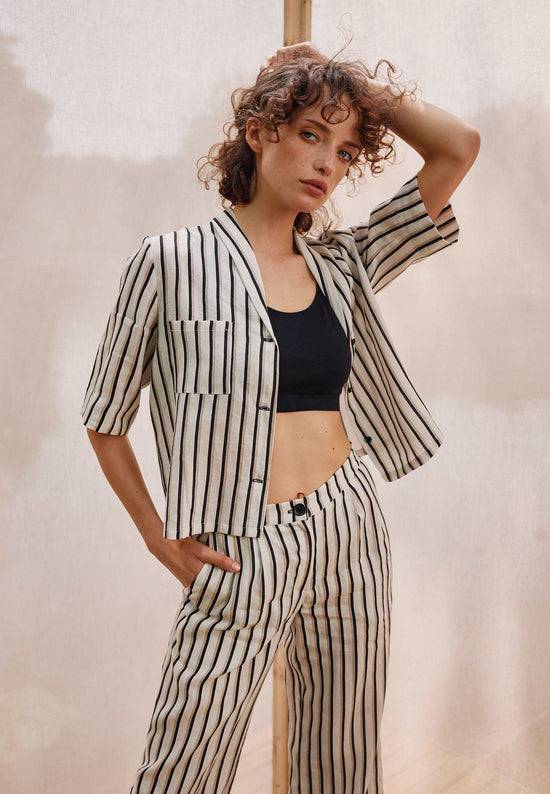 Lana Natural Wear Bluse, Modell Teresita mit Tasche Fabrikverkauf