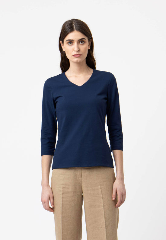 Lana Natural Wear V-Neck Shirt, Modell Mara Meist gekauft