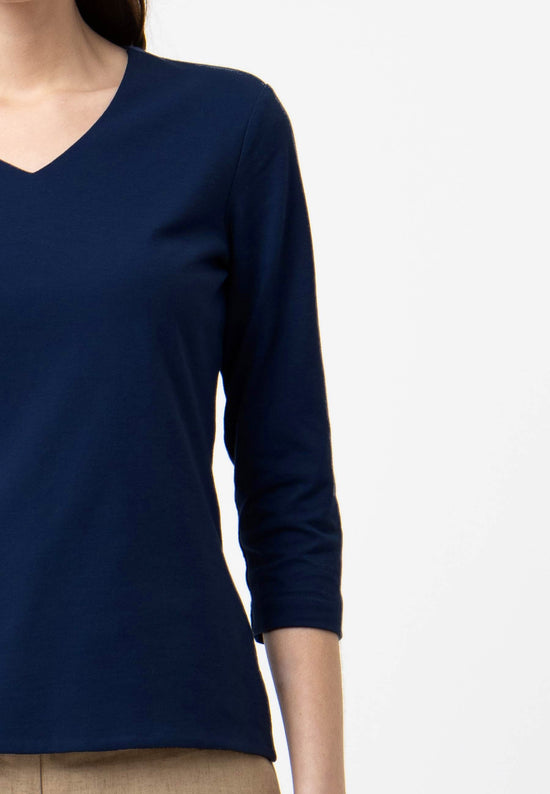Lana Natural Wear V-Neck Shirt, Modell Mara Meist gekauft