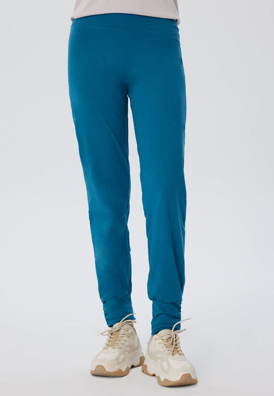 Leela Cotton 4415P | Damen Yogahose stretch - Petrol Muttertagsangebot