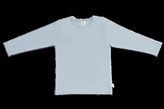 Leela Cotton 2063 | Baby Basic Langarmshirt - Hellgrau Neuheiten