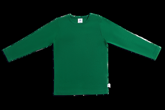 Leela Cotton 2062 | Baby Basic Langarmshirt - Moosgrün Bestseller