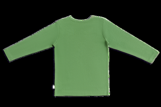 Leela Cotton 2060W | Baby Basic Langarmshirt - Waldgrün Saisonale Angebote