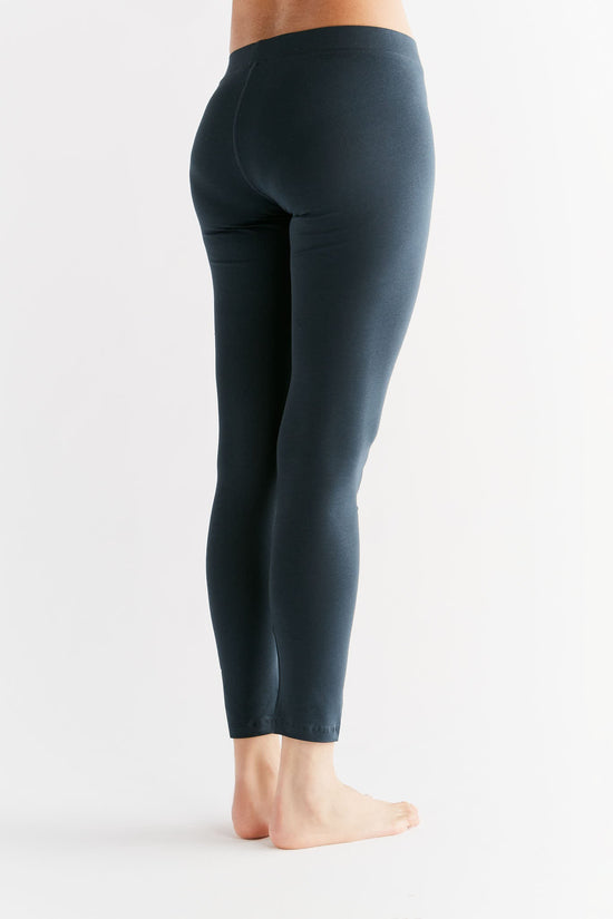 Leela Cotton 1611-048 | Damen Leggings Baumwolljersey - Navy Bis zu 50% Rabatt