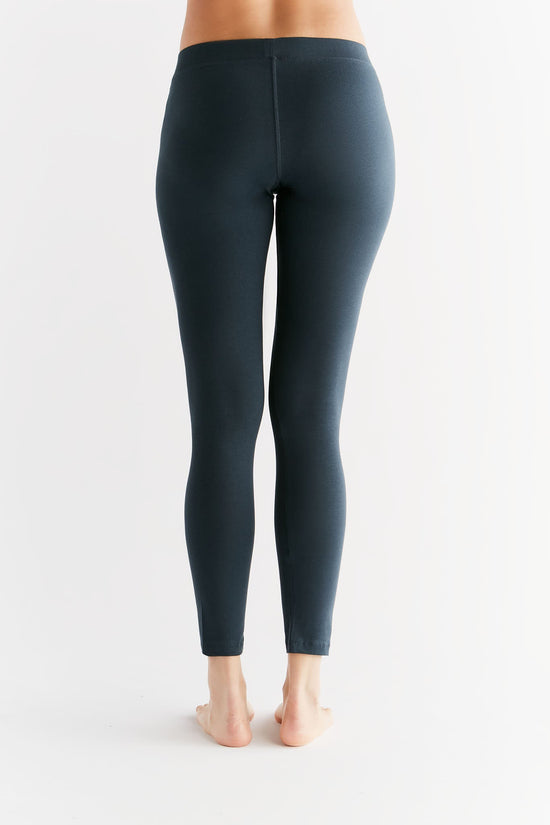 Leela Cotton 1611-048 | Damen Leggings Baumwolljersey - Navy Bis zu 50% Rabatt