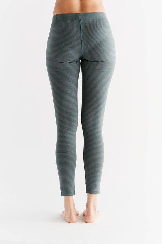 Leela Cotton 1611-064 | Damen Leggings Baumwolljersey - Tanne/Tabasco Bis zu 65% Rabatt