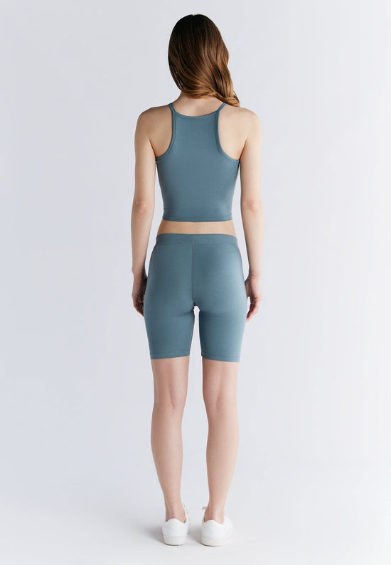 Leela Cotton 1417-066 | Radlerhose - Gobelin Blau Sonderangebot der Fabrik
