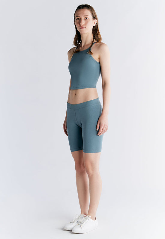 Leela Cotton 1417-066 | Radlerhose - Gobelin Blau Sonderangebot der Fabrik
